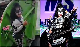 Gene Simmons de Kiss reconoce a recolector de basura de Monterrey y video se hace viral