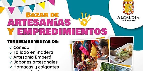 Municipio de Panamá invita al Bazar de Artesanías y Emprendimientos
